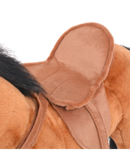 Cavallo in Peluche in Piedi Marrone