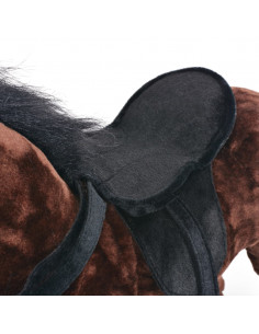 Cavallo in Peluche in Piedi Marrone Scuro XXL