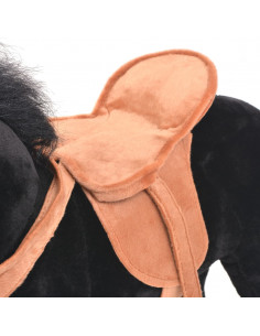 Cavallo in Peluche in Piedi Nero