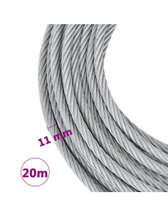 Cavo a Fune Metallica 1600 kg 20 m