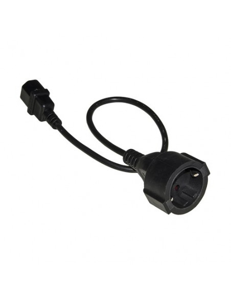 CAVO ADATTATORE DI ALIMENTAZIONE PRESA SCHUKO TEDESCA FEMMINA - IEC C14 MASCHIO CM 50