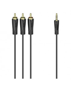 Cavo adattatore Hama 00205154 Audio Rca Mini Jack Nero Nero