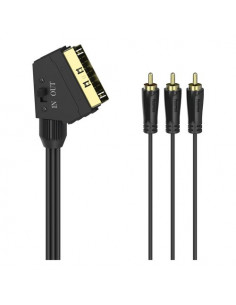 Cavo adattatore Hama 00205156 Video Rca Scart Black Black