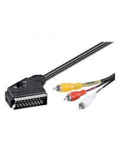 Cavo adattatore Techly ICOC SCART 3RGB Video Scart Rca In&Out