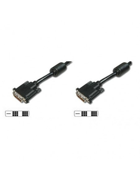 CAVO DIGITUS DVI-D TO DVI-D, M/M, 1,8MT, SINGLE LINK, NERO, 02501