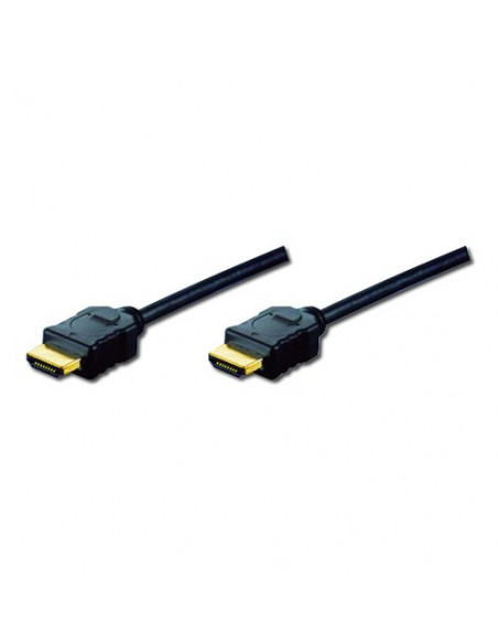 CAVO DIGITUS HDMI TO HDMI, M/M, 10MT, ethernet, connettori dorati, NERO, AK330107100S