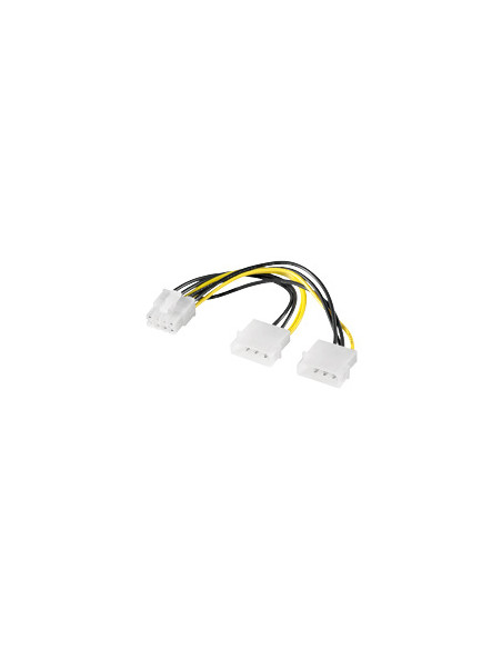 CAVO INTERNO LINK ALIMENTAZIONE PCI EXPRESS 8 POLI TO 2 X MOLEX 5,25" (ADATTATORE PER VGA) - E10058