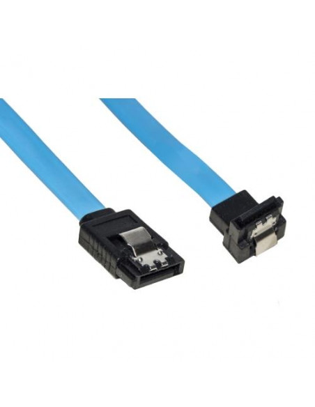 CAVO INTERNO SATA III CM 30 CONNETTORE 90° CON CLIP BLOCCAGGIO IN METALLO