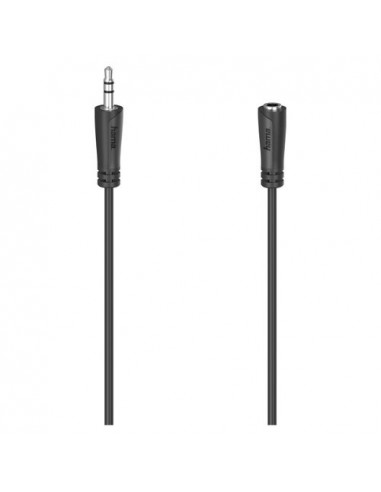 Cavo Jack 3.5 Hama 00205121 Extension Nero Nero