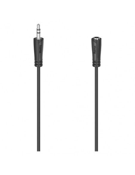 Cavo Jack 3.5 Hama 00205121 Extension Nero Nero