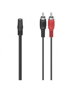 Cavo Jack 3.5 Hama 00205186 Rca Plugs Nero Nero