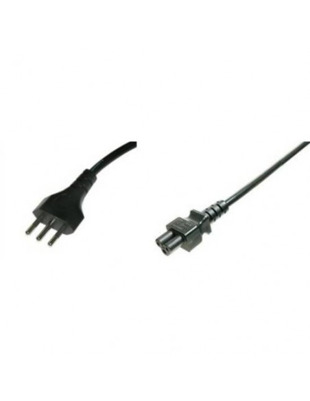CAVO LINK ALIMENTAZIONE SPINA ITALIANA TRIPOLARE 10A - PRESA COMPAQ TRIPOLARE C5 1.8MT, NERO, LKC518