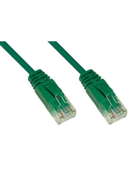 CAVO RETE CATEGORIA 6 NON SCHERMATO UTP COLORE VERDE HALOGENFREE MT 1 SLIM