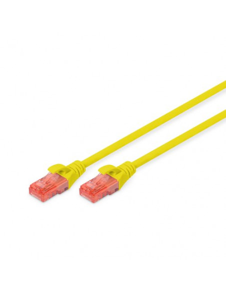 CAVO RETE DIGITUS UTP CAT. 6 NON SCHERMATO LSZH MT. 1 GIALLO
