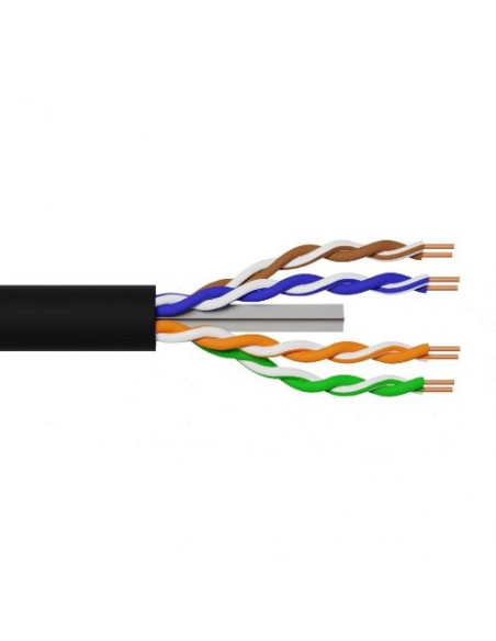CAVO SOLIDO U/UTP PER RETI CATEGORIA 6 AWG24 IN RAME PER ESTERNO GUAINA PE MATASSA 305 MT - LK305U6EST