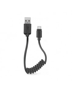 Cavo USB C Sbs TECABLETYPCSK Spiralato Black Black