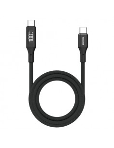 Cavo USB C Sitecom CA 1005 LED display Black Black