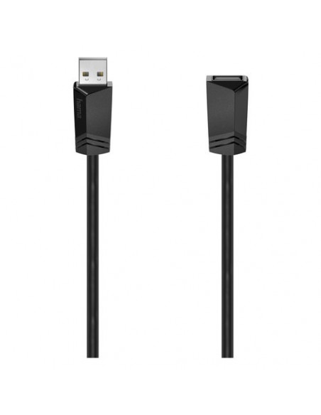 Cavo USB Hama 00200621 2.0 Extension Black Black