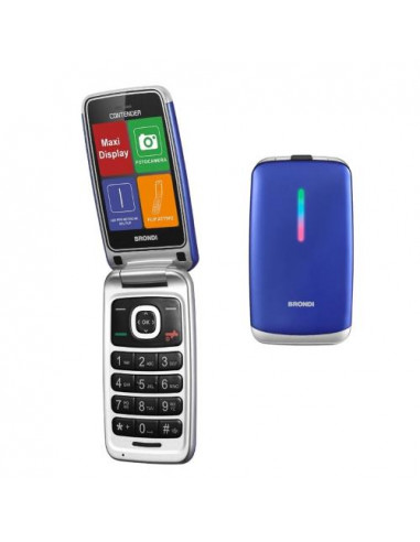 CELLULARE BRONDI CONTENDER BLUE METAL DUAL SIM ITALIA