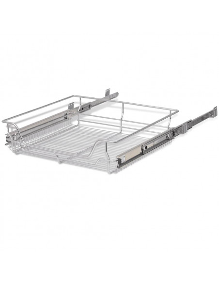 Cestelli a Rete Estraibili 2 pz 600 mm Argentati