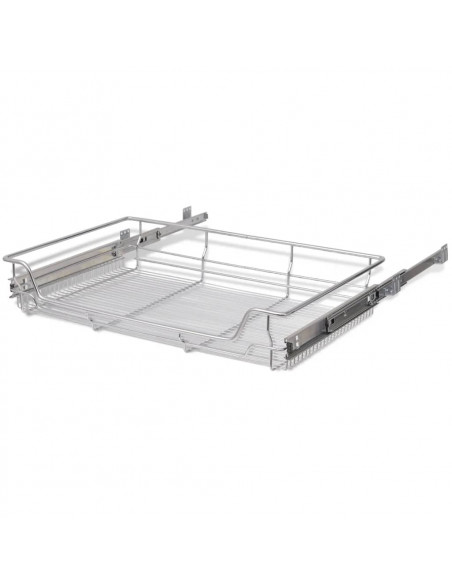 Cestelli a Rete Estraibili 2 pz 800 mm Argentati