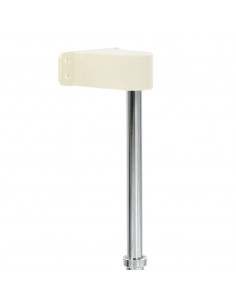 Cestello Metallico a 2 Livelli Argento Rotabile 180° 75x38x80cm