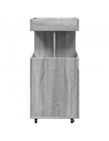 Carrello Bar Grigio Sonoma 50x41x89 cm in Legno Multistrato