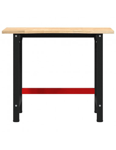 Banco Lavoro 100x60x81,5 cm Legno Massello Rovere