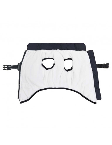 Cappotto Cani Imbracatura Impermeabile Riflettente Blu Navy 2XL