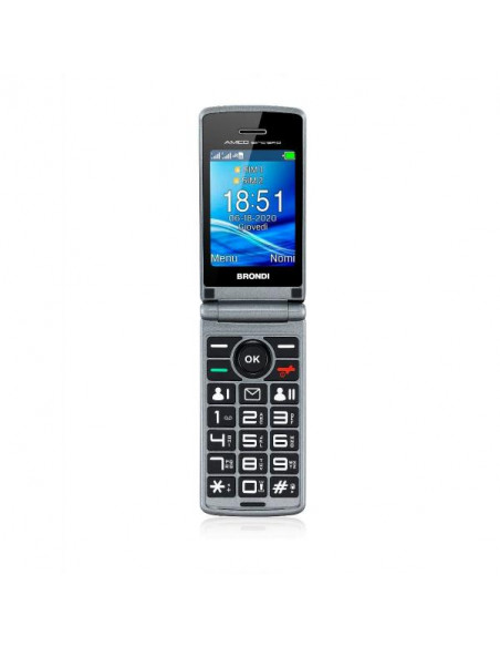Brondi Amico Sincero 6,1 cm (2.4") Nero Telefono per anziani