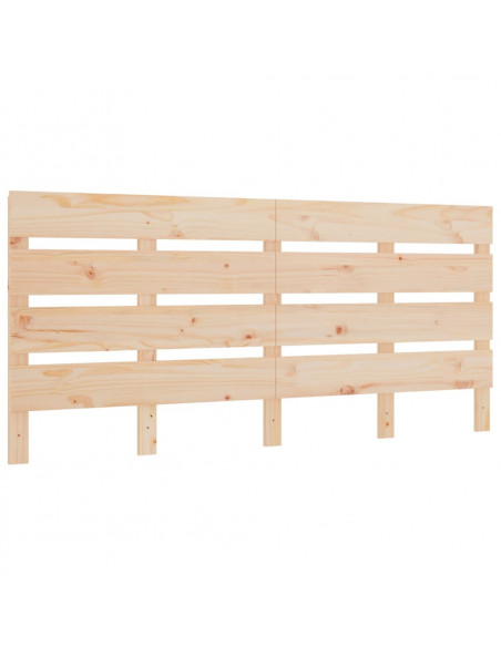 Testiera per Letto 160x3x80 cm in Legno Massello di Pino