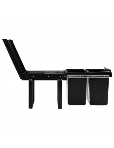 Cestino Estraibile per Mobile Cucina Chiusura Ammortizzata 48L