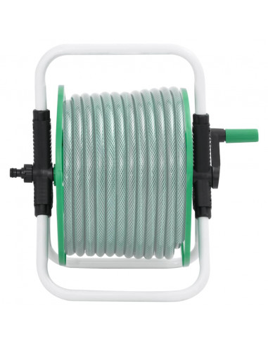 Carrello Avvolgitubo Autonomo Tubo Flessibile 45 m 1/2" Acciaio