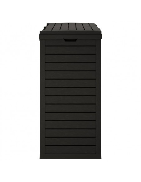 Cestino per Rifiuti da Esterno Nero 78x41x86 cm Polipropilene