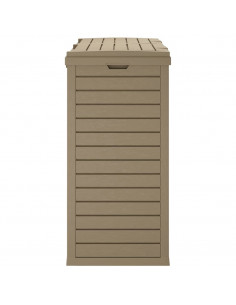 Cestino Rifiuti Esterno Marrone Chiaro 78x41x86cm Polipropilene