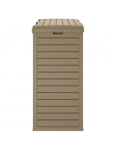 Cestino Rifiuti Esterno Marrone Chiaro 78x41x86cm Polipropilene