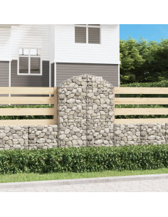 Cesto Gabbione ad Arco 100x30x140/160 cm Ferro Zincato