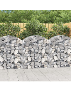 Cesto Gabbione ad Arco 100x50x100/120 cm Ferro Zincato