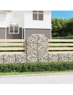 Cesto Gabbione ad Arco 100x50x140/160 cm Ferro Zincato