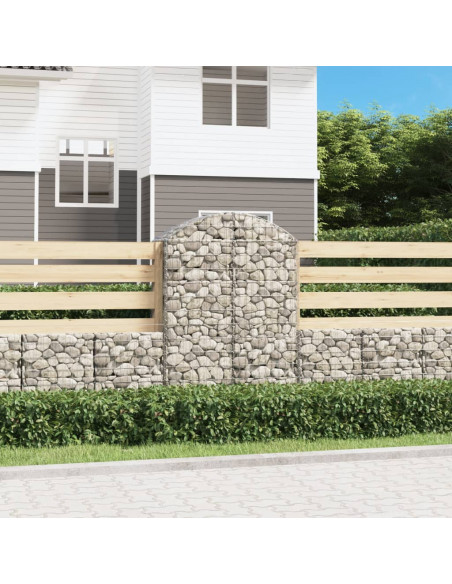 Cesto Gabbione ad Arco 100x50x140/160 cm Ferro Zincato