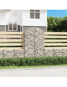 Cesto Gabbione ad Arco 100x50x160/180 cm Ferro Zincato