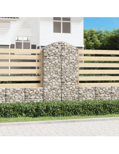 Cesto Gabbione ad Arco 100x50x180/200 cm Ferro Zincato