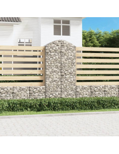 Cesto Gabbione ad Arco 100x50x200/220 cm Ferro Zincato