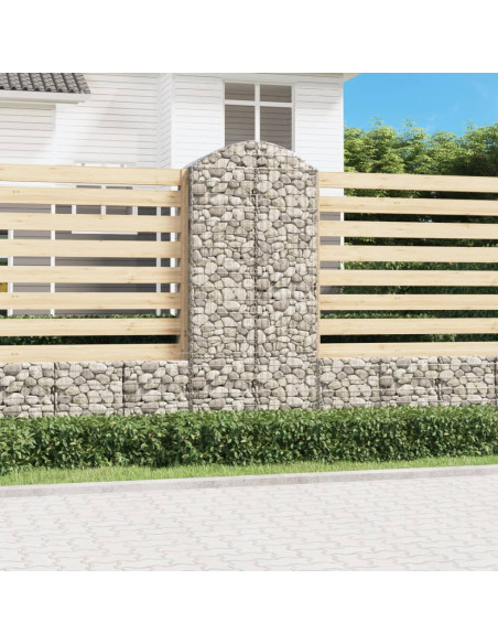 Cesto Gabbione ad Arco 100x50x220/240 cm Ferro Zincato