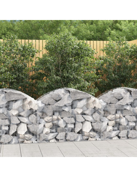 Cesto Gabbione ad Arco 100x50x60/80 cm Ferro Zincato