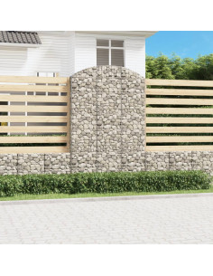 Cesto Gabbione ad Arco 150x30x220/240 cm Ferro Zincato