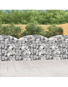Cesto Gabbione ad Arco 150x50x100/120 cm Ferro Zincato