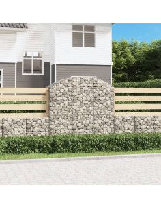 Cesto Gabbione ad Arco 150x50x140/160 cm Ferro Zincato