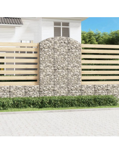 Cesto Gabbione ad Arco 150x50x220/240 cm Ferro Zincato