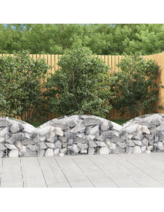 Cesto Gabbione ad Arco 150x50x40/60 cm Ferro Zincato